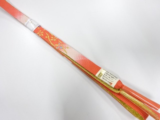 JAPANESE KIMONO / UNUSED KOREI HAND-TIED OBIJIME